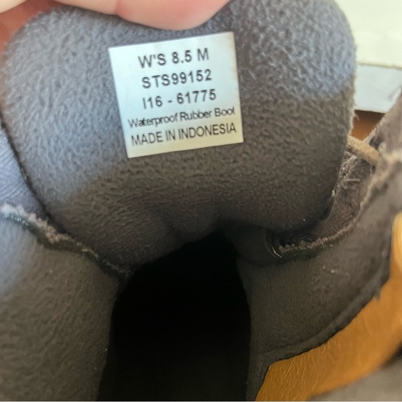 Sperry Top Sider Saltwater Gray Quilted Waterproof Duck Boots Size 8.5 M - Picture 5 of 7